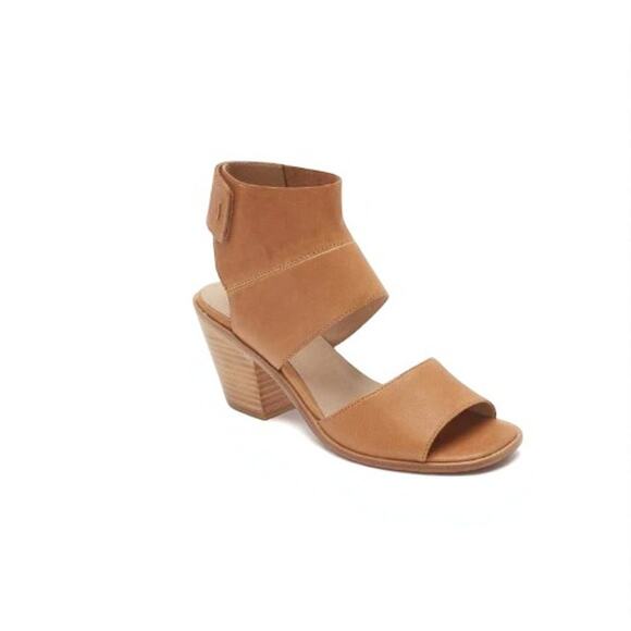 EILEEN FISHER Arts Ankle Cuff Leather Sandals Sz 10 Brown Stylish City Soft NWOB - Picture 3 of 11